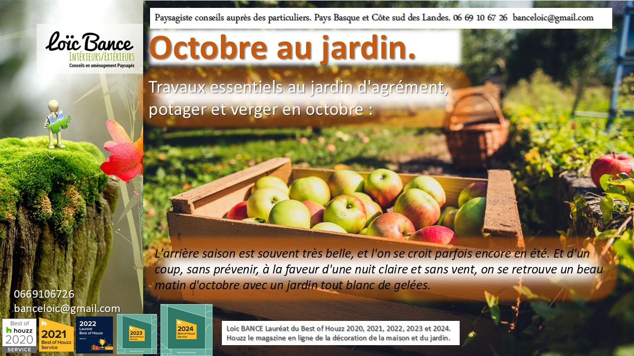 Paysagiste Bayonne, octobre est un mois crucial pour entretenir et prparer votre jardin